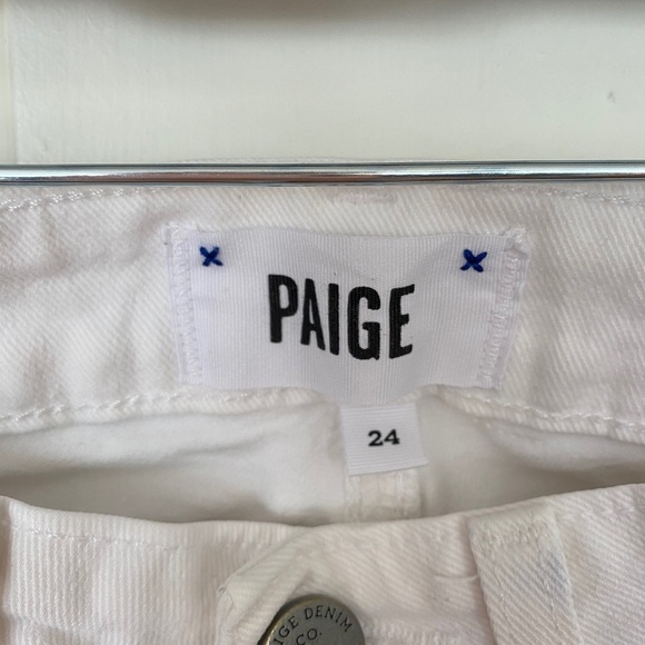 PAIGE Verdugo Ultra Skinny White Jeans - Picture 7 of 9